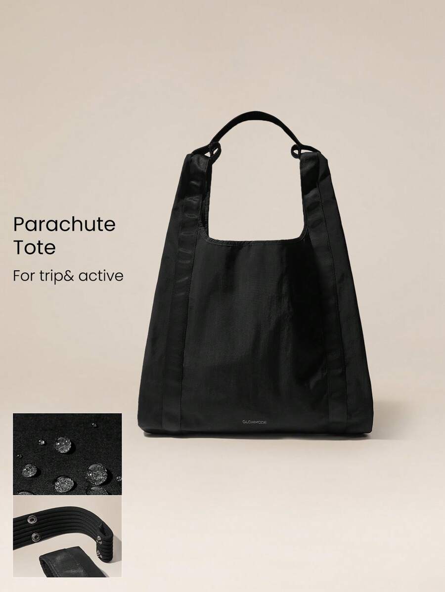 GLOWMODE 25L Commuter Carry Elastic Strap Large Storage Snap Button Messenger Bag Daily Casual - Black - View 1