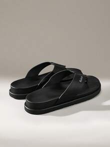 Solecia Men's Flip Flops 2025 Summer Flat Retro Thong Sandals, Breathable Beach Slippers