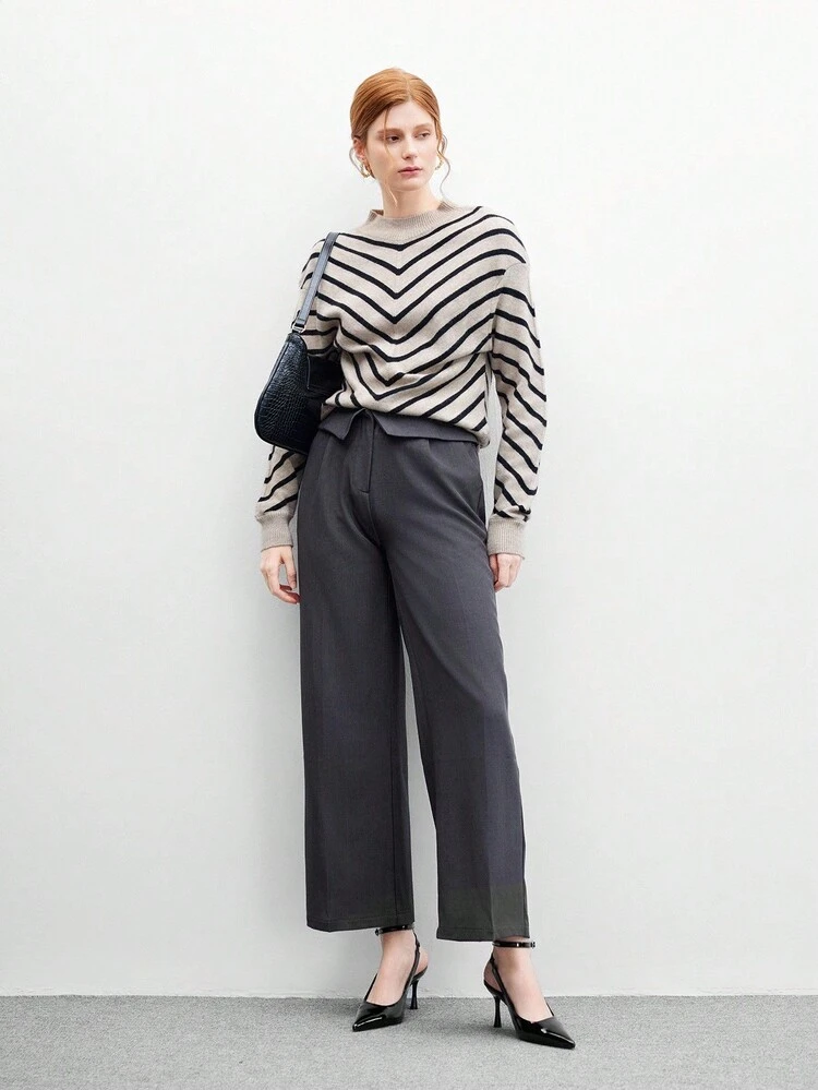 CUCCOO BIZCHIC Black Pointed Toe French Style Slip-On High Heel Pumps, Fashionable & Versatile