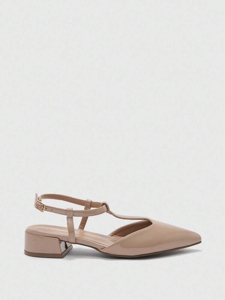 CUCCOO BIZCHIC Women's Pointed Toe Buckle Design Casual Flat Shoes For Christmas Spring Shoes