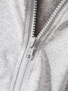 Chaqueta con capucha con estampado de moños para niñas preadolescentes de estilo casual