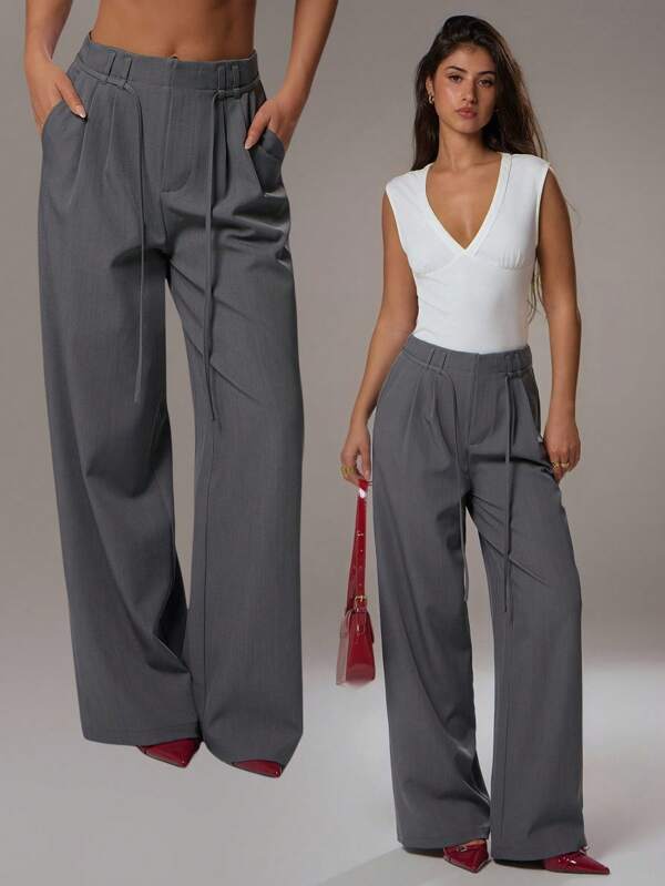 Avantive Pantalon romantique de bureau, de vacances et de remise des diplômes pour femmes au printemps et en été, tenue professionnelle pour femmes