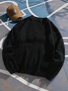 Manfinity Hypemode Men's Casual Basic Minimalist Button-Up Cardigan, Fall Winter - Multicolor - View 2