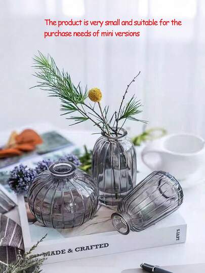 Creative Mini Hydroponic Glass Flower Vase Groen Plants Fresh Flowers Tafel ation view 9