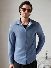 Manfinity CityGents Camicia casual a maniche lunghe con motivo a quadri blu e bianco per uomo, camicia elegante blu, camicia a quadri blu, camicia a quadri blu, camicia estiva da uomo, camicia casual da uomo, camicia estiva da uomo, camicia blu con bottoni, camicia elegante blu da uomo, camicia casual da uomo, camicia a quadri blu da uomo, camicia elegante blu da uomo, abbigliamento da uomo online, camicia a quadri blu da uomo, camicia azzurra per l'uomo, abbigliamento estivo da uomo, camicia blu da designer, autunno