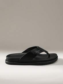 Solecia Men's Flip Flops 2025 Summer Flat Retro Thong Sandals, Breathable Beach Slippers