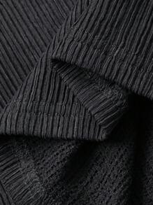 FRIFUL 女式纹理面料直筒长袖连衣裙，秋季