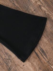 Genkimix Kids 3 件套年轻女孩柔软纯色高腰弹力喇叭裤，百搭修身全长打底裤，适合春秋季