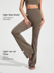 GLOWMODE 35英寸 FeatherFit™ Go Groove 超长喇叭紧身裤 低冲击瑜伽普拉提工作室日常休闲装