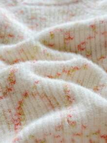 SHEIN Vintaside Kids 幼儿秋冬新款可爱草莓圆领针织毛衣、波点上衣适合春季、秋季、冬季、户外旅行、休闲活动、户外玩耍 - 彩色 - 查看 8