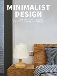 SHEIN 1 قطعة إضاءة ليلية LED قابلة للشحن بمنفذ USB بطراز إسكندنافي، مصباح مكتب مناسب لغرفة النوم والمكتب، هدية عيد الأم