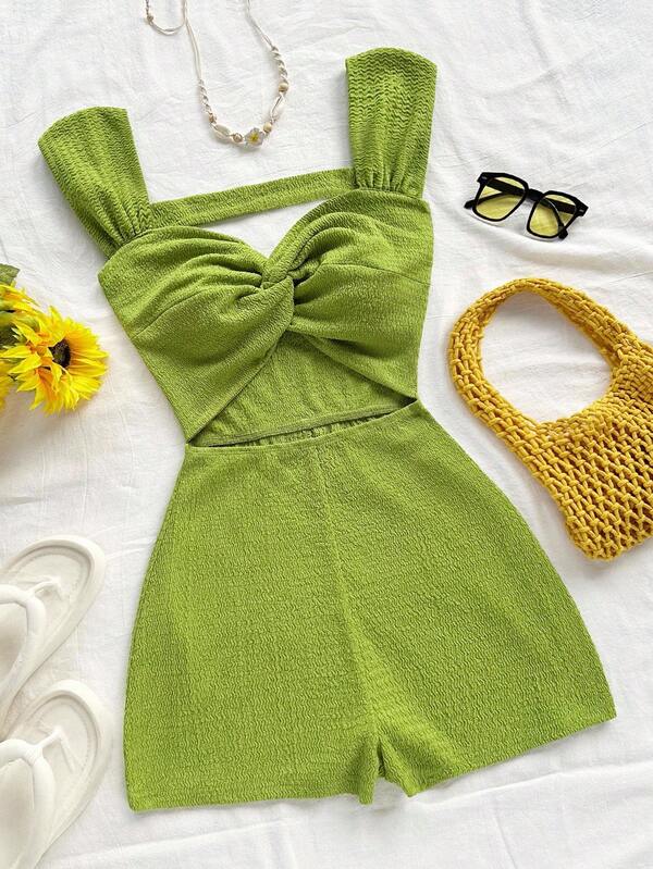 Soleia Mono de punto a rayas con cuello en pico y espalda descubierta para mujer, adecuado para fiesta, cita, San Valentín, Pascua, carnaval, té de la tarde, playa, crucero, vacaciones en la ciudad, otoño/invierno