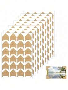 SHEIN 15 张 360 片照片角自粘贴纸，适用于 DIY 剪贴簿、相册、旅行日记、记忆簿或日记本，返校、学校用品 - 彩色 - 查看 21