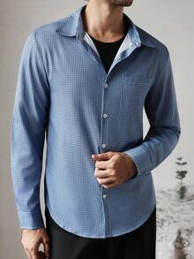 Manfinity CityGents Camicia casual a maniche lunghe con motivo a quadri blu e bianco per uomo, camicia elegante blu, camicia a quadri blu, camicia a quadri blu, camicia estiva da uomo, camicia casual da uomo, camicia estiva da uomo, camicia blu con bottoni, camicia elegante blu da uomo, camicia casual da uomo, camicia a quadri blu da uomo, camicia elegante blu da uomo, abbigliamento da uomo online, camicia a quadri blu da uomo, camicia azzurra per l'uomo, abbigliamento estivo da uomo, camicia blu da designer, autunno