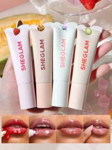 SHEGLAM Crystal Glaze Moisturizing Lip Care Set Moisturizing Clear Lip Care Clear Watery Mirror Lip Care Hydrating Reduce Lip Fine Lines Lip Makeup Brand Beauty Makeup Face Paint Cosmetic For Women Girls Perfect For Winter Ideal For Y2K Fancy Fashion Suitable For Birthday Christmas Gift Party Ready Best Color