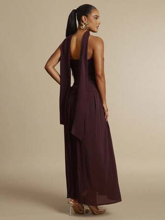 Silquee 女士优雅纯色连衣裙，夏季