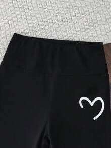 Genkimix Kids 3 件套年轻女孩柔软纯色高腰弹力喇叭裤，百搭修身全长打底裤，适合春秋季