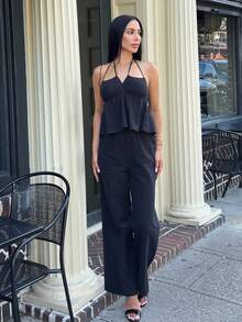 Carolina Barros 女士日常两件套服装 - 黑色 - 查看 6