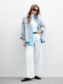 CUCCOO BIZCHIC Scarpe da donna con punta quadrata, tacco basso, stile britannico, nere, comode, versatili, senza tallone