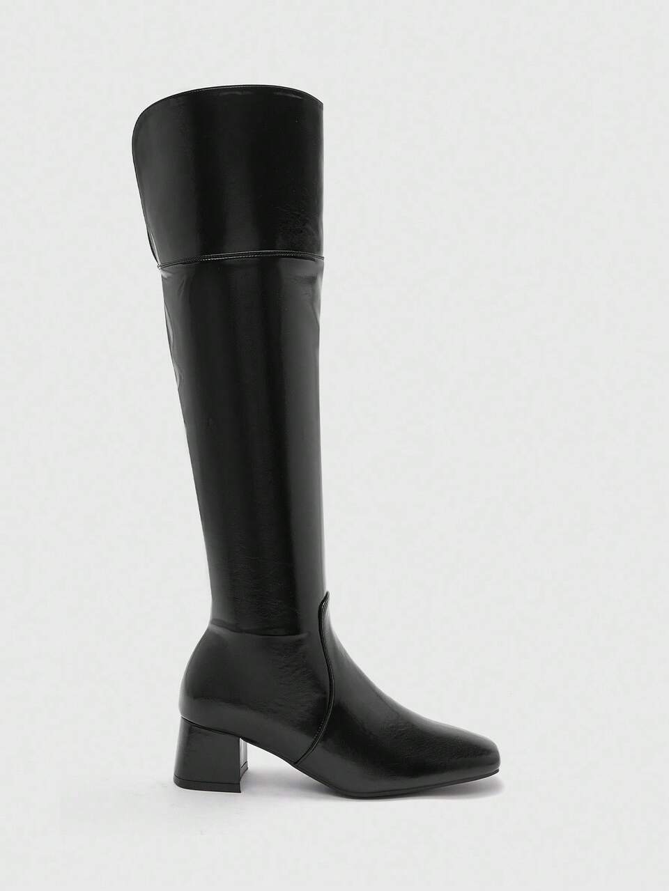CUCCOO BIZCHIC Women's Fashionable Black High Heel Boots