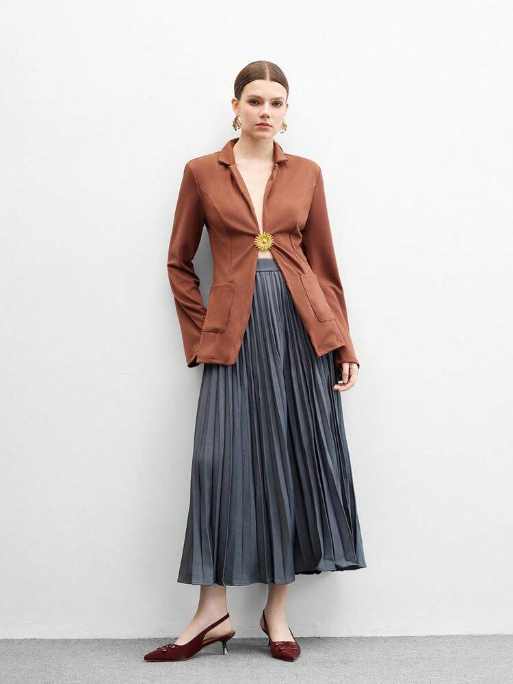 CUCCOO BIZCHIC Women's Fashion Burgundy Basic Commuter New High Heel Sandals