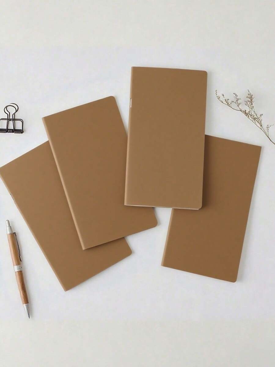 Sổ tay du lịch giấy Kraft 60 trang, sổ tay kế hoạch du lịch có dây thun, đồ dùng học tập cho học sinh, sổ tay viết đại học, ý tưởng quà tặng văn phòng phẩm - Nhiều màu - Xem 1