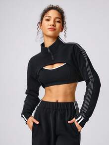 GLOWMODE FeatherFit™ Multi-Strap Sports Bra Light Support Low Impact Yoga Pilates - Black - View 6