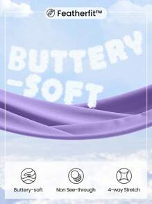 GLOWMODE 26" FeatherFit™ Fit Flex 2-In-1 Drawstring Skirted Leggings Low Impact Daily - Mauve Purple - View 5