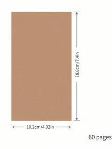 Sổ tay du lịch giấy Kraft 60 trang, sổ tay kế hoạch du lịch có dây thun, đồ dùng học tập cho học sinh, sổ tay viết đại học, ý tưởng quà tặng văn phòng phẩm - Nhiều màu - Xem 3