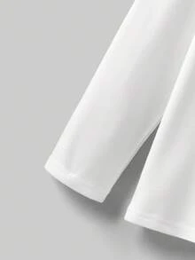 Ontre 女童宽松圆领字母图案卫衣 秋冬女童服装 - 白色 - 查看 5