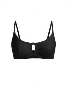 Ocili Soft 100% Cotton Front Closure Ladies Bra Summer Holiday Elegant Casual - Black - View 8