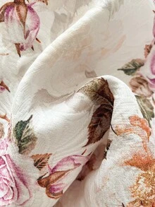 Vintamour Vintage Classic Elegant Party Women's Dress, Autumn/Winter, Fitted Waist Tie Dress, Bowknot Dress, Floral Print Dress, Pink Flared Dress, Sleeveless Dress Autumn Clothes Elegant Women's Dresses