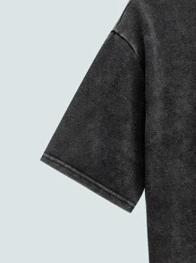 MODCRASH Maglietta oversize con grafica consumata per uomo