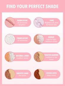 SHEGLAM Insta-Ready Face & Under Eye Setting Powder Duo-Bubblegum 2 In 1 Pink Brightening Oil Control Loose Setting Powder  Matte Pore-Less Waterproof Long Lasting Pressed Powder Pink Powder Brand Beauty Makeup Face Paint Cosmetic For Women Girls Perfect For Fall Winter Ideal For Y2K Fancy Fashion Suitable For Birthday Christmas Present Party Ready Best Color