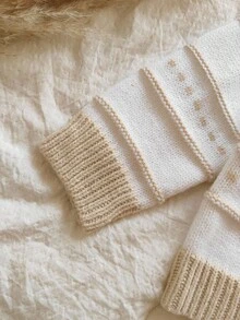 Vintaside Kids Chaqueta de punto de bebé niño con bloques de color y rayas, para otoño/invierno