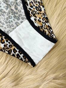 Women's Leopard Print Sexy Thong Panties Cheetah Print Thong Leopard Print Thong Leopard Panties Leopard Lingerie ClassicAnimalPrint - Multicolor - View 8
