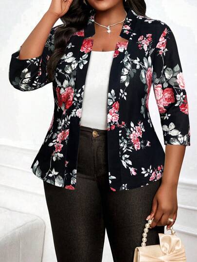 SHEIN Lady 2025 New Plus Size Women Thin Blazers For All Seasons Business Casual Women Jackets Blazers Floral Print  Dresses For Women Elegant Wedding Guest Dress Women  Fall & Winter Clothes For Women Casual Halloween Elegant Jackets For Women  Chic Women's Jacket  Halloween Costumes Casual Jackets Women  Business Casual Outfits Women Chic Women's Jacket Autumn Fall Clothes For Women Winter Fall Outfits For Women  Halloween Costumes Christmas Women's Clothing Autumn Women's Clothing, Autumn Clothes, Elegant Women's Clothing, Layered Midi Skirts, Teacher Uniforms, Teacher Uniforms, Autumn Lace Dresses, Four Seasons Gothic Women's Clothing, Halloween Costumes, Gothic Plus Size Women's Clothing, Women's Autumn Clothing