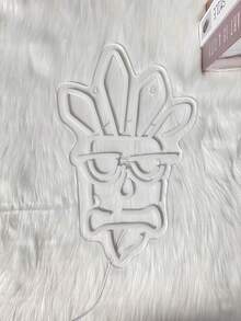 Tiki Mask LED 霓虹灯 - USB 供电墙面装饰，适用于游戏玩家卧室、男人窝、酒吧、俱乐部和派对照明 - 多色光 - 查看 8