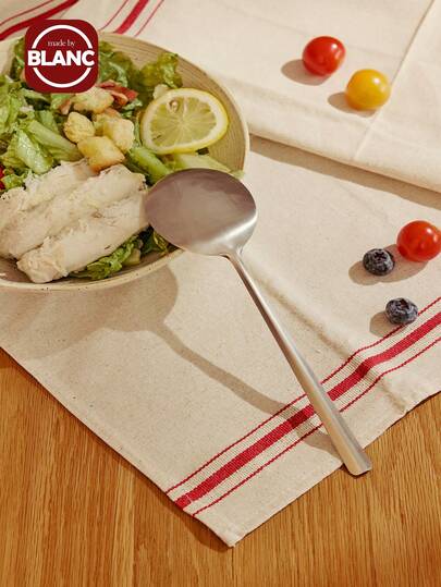 Madebyblanc Stainless Steel Table Spoon,Western Food Serving Spoon Serving Spoon Public Spoon Household Long Handle Spoon Large Spoon,Japanese Curry Spoon, Dessert Spoon, Chinese And Western Table Spoon, Coffee Spoon, Home Table Spoon, Good Mouth Shape, Soft Curve, Suitable For Putting Into The Bowl, Flat Spoon Tip Design, Simple Shape, Easy To Use, Elegant Design, Smooth Taste, Dishwasher Safe, Brushed Surface, Matte Silver