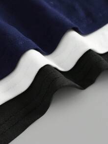 SHEIN Girlism Teen Girls' Solid Color Round Neck Knit Snug Fit Long Sleeve All-Match Casual Versatile T-Shirt Multipack Fall Winter