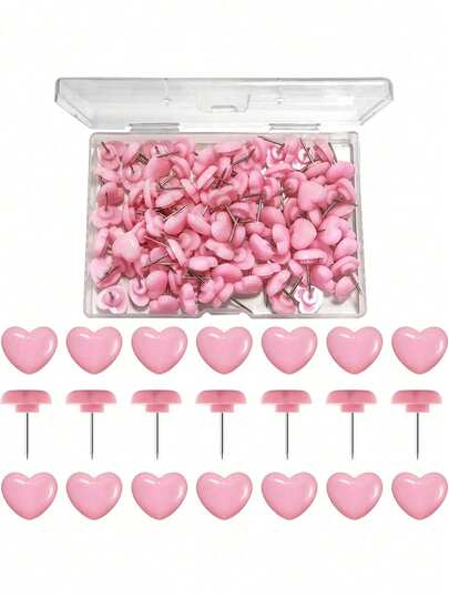 20/50 piezas de chinchetas con forma de corazón multicolor, tachuelas, adecuadas para tableros de corcho, decoración de pared, tablón de anuncios, decoración navideña, regalos festivos, regalos del Día de San Valentín