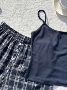 Comfortcana Women Two Pieces Outfits For Daily Wear - Navy Blue - View 5