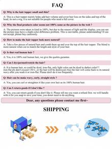 ZERO-NET 16英寸女士假发片 真人发片 适合头发稀疏的女士 黑色直发片 - SNatural - 查看 12