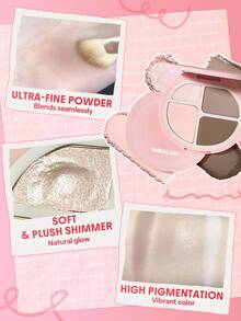 SHEGLAM Hypersculpt Highlight & Contour Palette-Cool, Multi-Use Matte Palette For Illuminating Highlighter, Blush, Contour, Eyeshadow, And Sculpting Powder Brand Beauty Makeup Face Paint Cosmetic For Women Girls Perfect For Fall Winter Ideal For Y2K Fancy Fashion Suitable For Birthday Christmas Present Party Ready Best Color