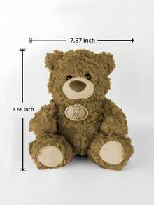 POKOJA LAND 1 件柔软毛绒泰迪熊填充动物棕色优质毛绒玩具情人节礼物生日礼物复活节礼物节日装饰家居装饰优质沙发泰迪熊温柔拥抱柔软可爱毛绒泰迪熊 Teezes 温暖礼物创意优质蓬松填充玩具卡哇伊泰迪熊舒适家居配件节日礼物浪漫礼物贴心礼物 - 彩色 - 查看 10