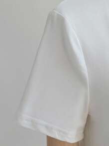 Tseoso 4pcs Set Women Crew Neck Short Sleeve Fitted T-Shirts, Suitable For Summer Suitable For Going Out, Black, White, Brown, Cream Yellow, 95% Cotton, Vintage, Cute Summer Tops, Softgirl, Summer Outing Items, Home, Back To School, Fall Women Clothes, Versatile, Club, Party Crop Tops Women Basic Crop Tops 4 Pack Crop Tops Tight Fitting Crop Tops Women Basic Tees