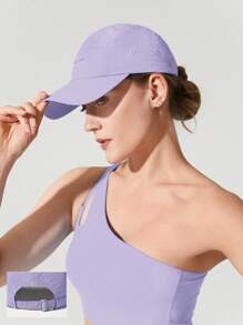 GLOWMODE Lightweight 5 Panel Cap With Reflective Handsewn Logo Workout Daily Casual