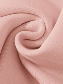 SHEIN Sweat-shirt-shirt à col rond ample et confortable en tricot épais à manches longues, imprimé de cœurs léopard, convenant aux jeunes filles. Idéal pour l'automne/l'hiver - Rose bonbon - Voir 3