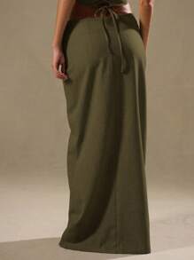 MUSERA 低腰修身长裙，优雅，适合假日、可爱场合，如办公室、冬季、派对、情人节、春季等。