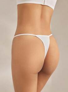 Ocili 5pcs/Pack Women's Comfortable Minimalist Low-Rise Thong Panties - Multicolor - View 4
